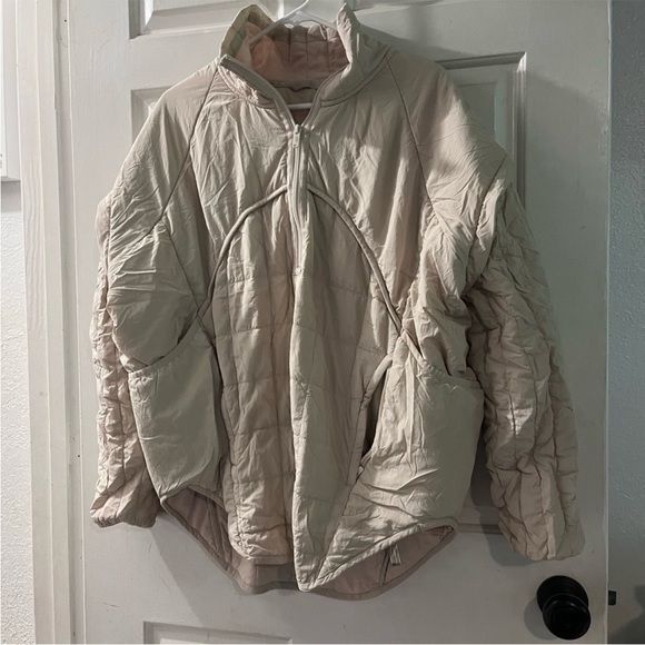 Free People Jackets & Blazers - Free People Cream Quilted Jacket